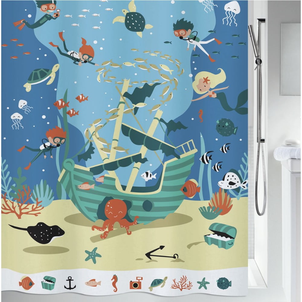 Zuhanyfüggöny 180x200 cm Pirates – Spirella
