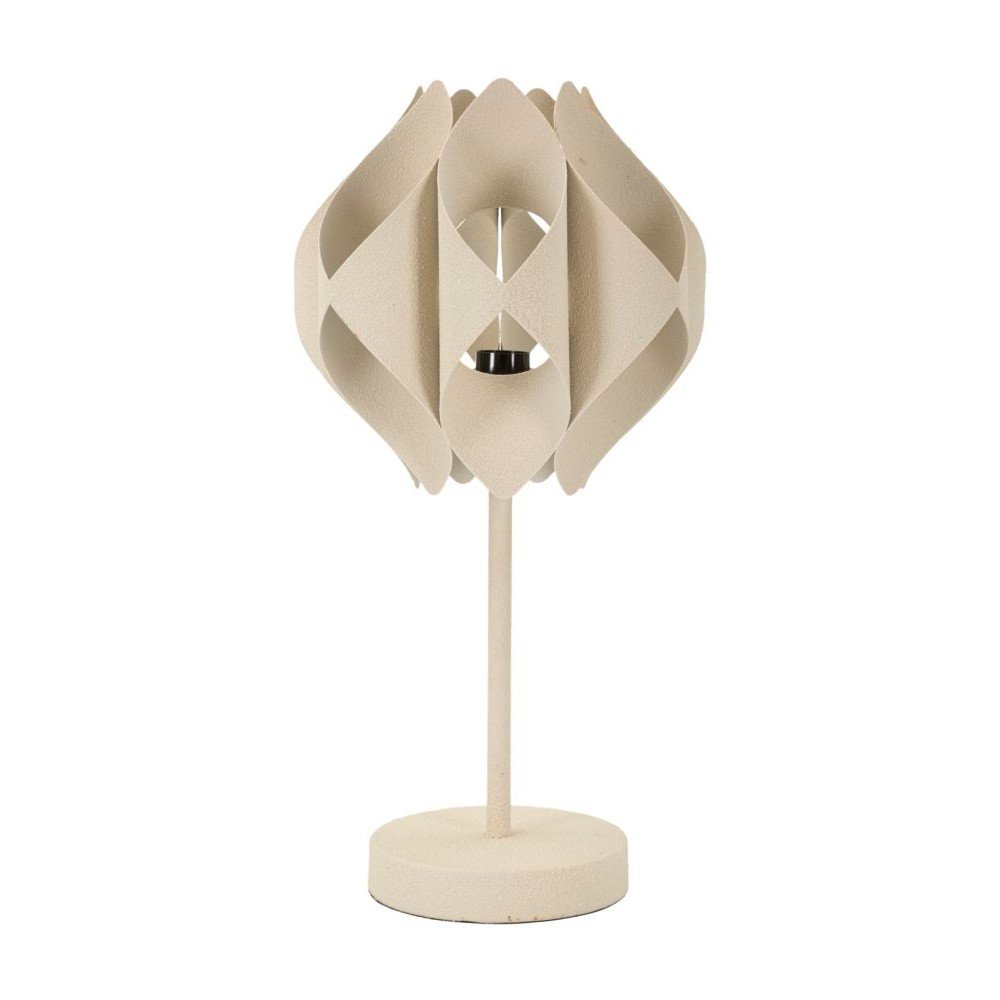 Bézs asztali lámpa fém búrával (magasság 57 cm) Space – Mauro Ferretti