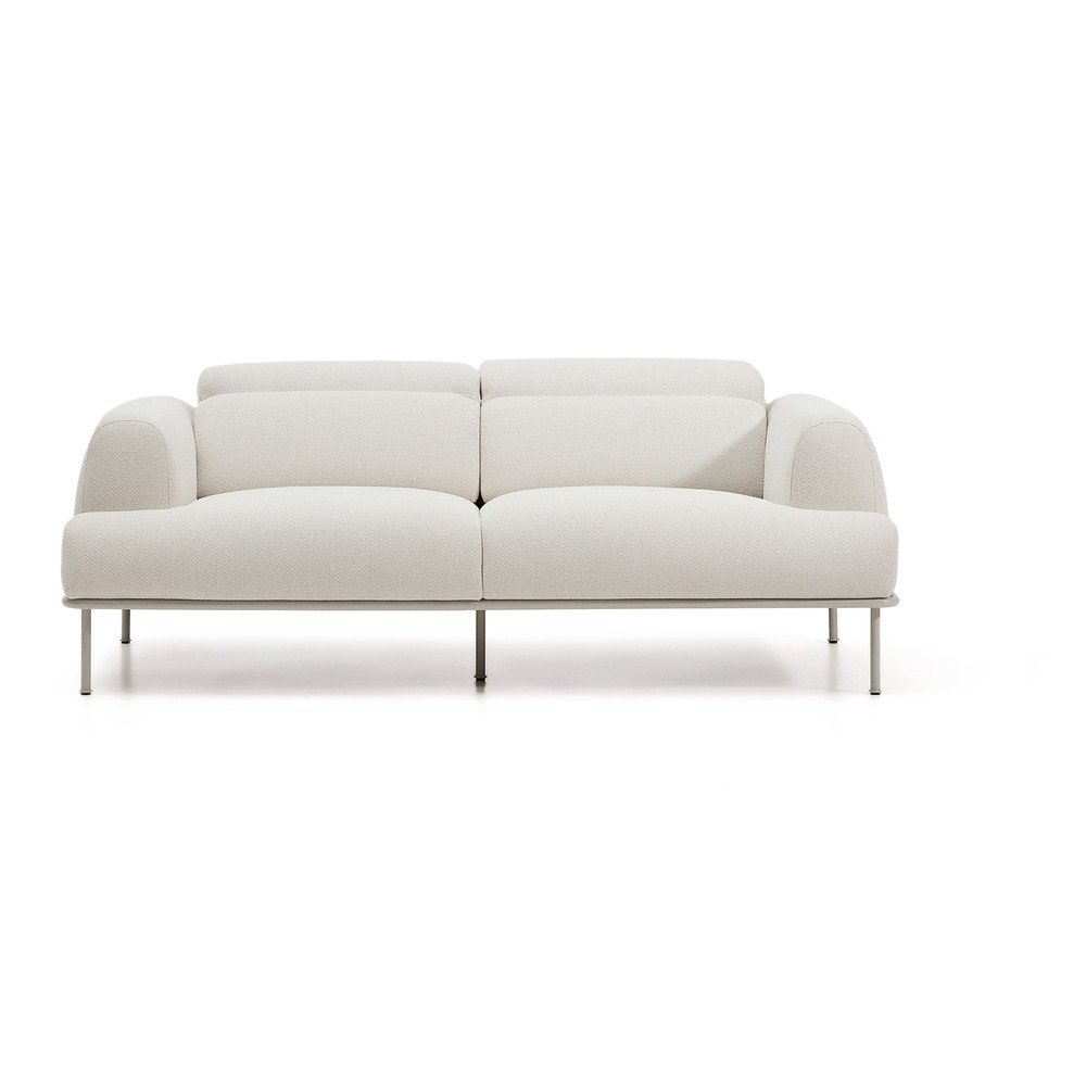 Bézs zsenília állítható kanapé 214 cm Aurum – Kave Home