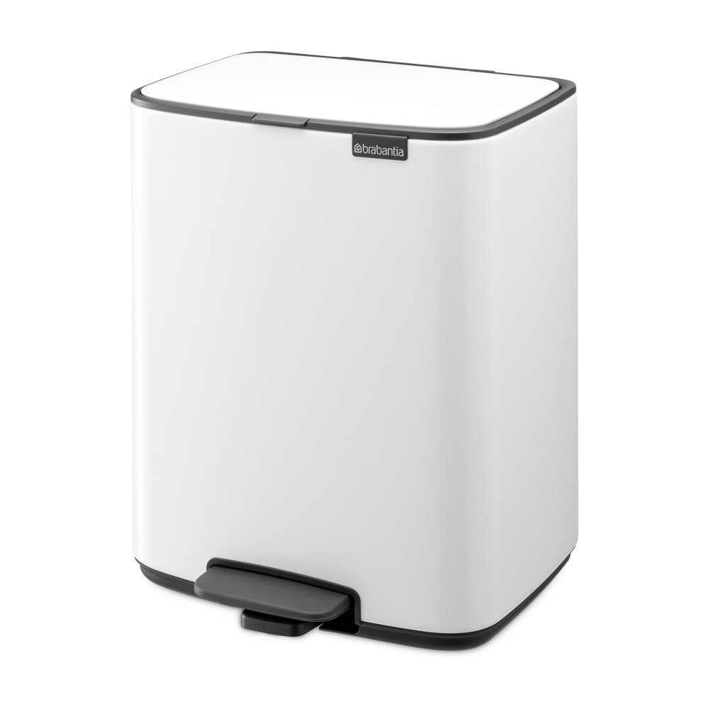 Fehér acél pedálos szemetes 12 l Bo – Brabantia