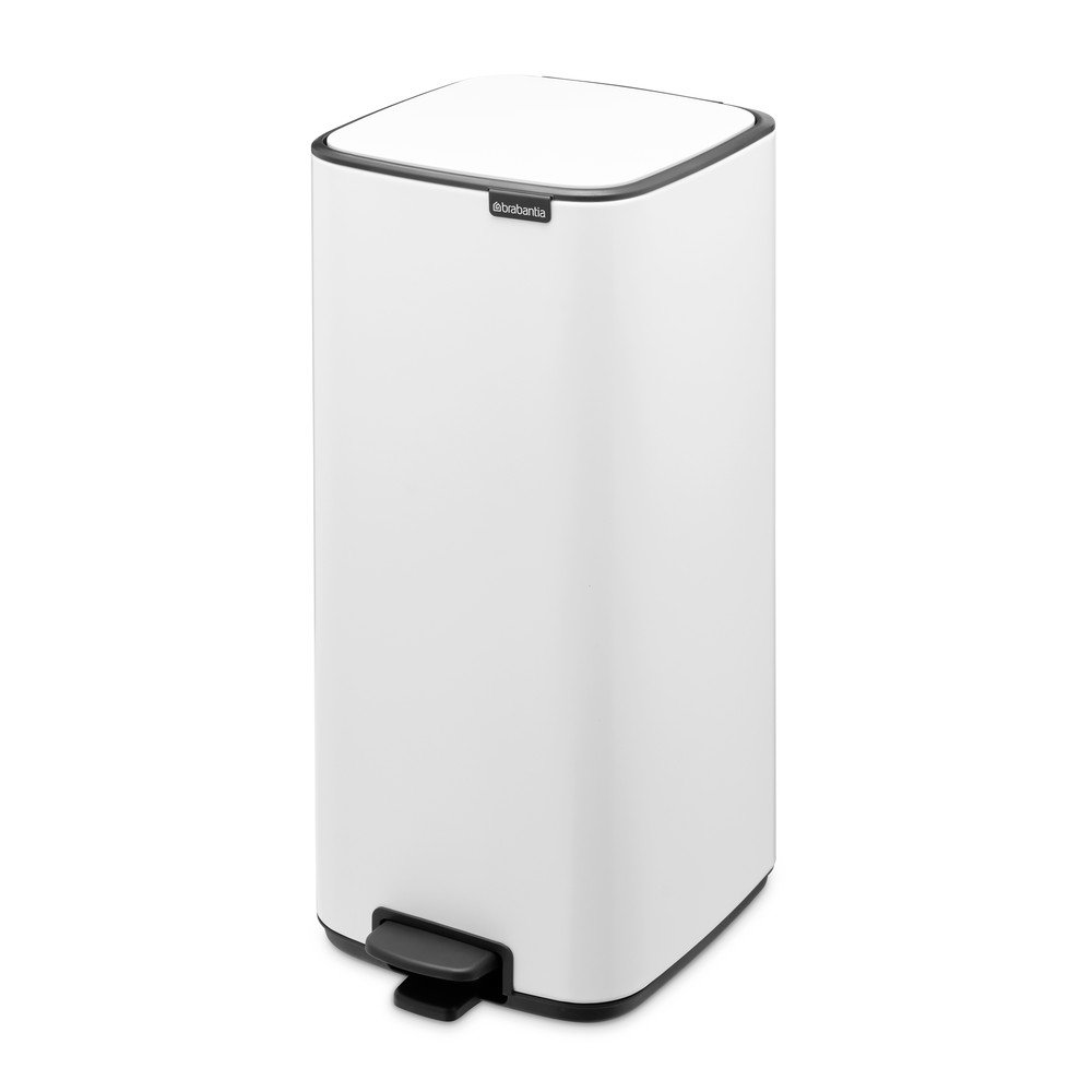 Fehér acél pedálos szemetes 30 l Bo – Brabantia