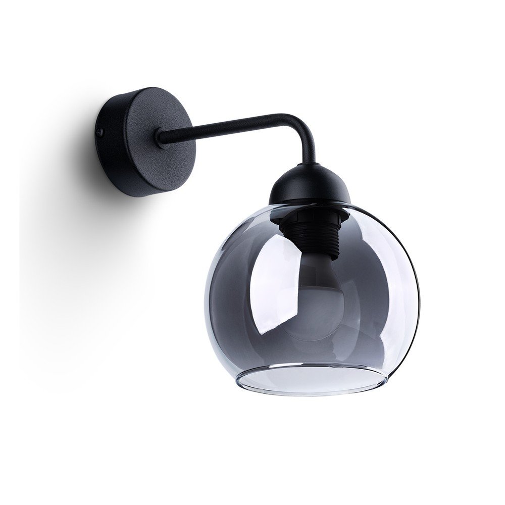 Fekete fali lámpa ø 15 cm Grande – Sollux