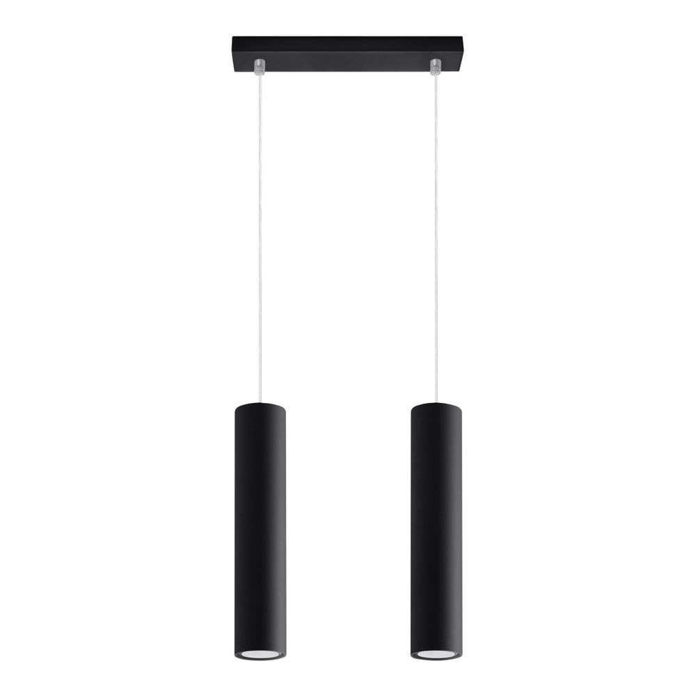 Fekete fém függőlámpa Castro – Sollux