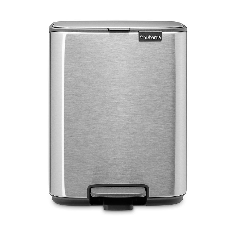 Matt ezüstszínű acél pedálos szemetes 7 l Bo – Brabantia