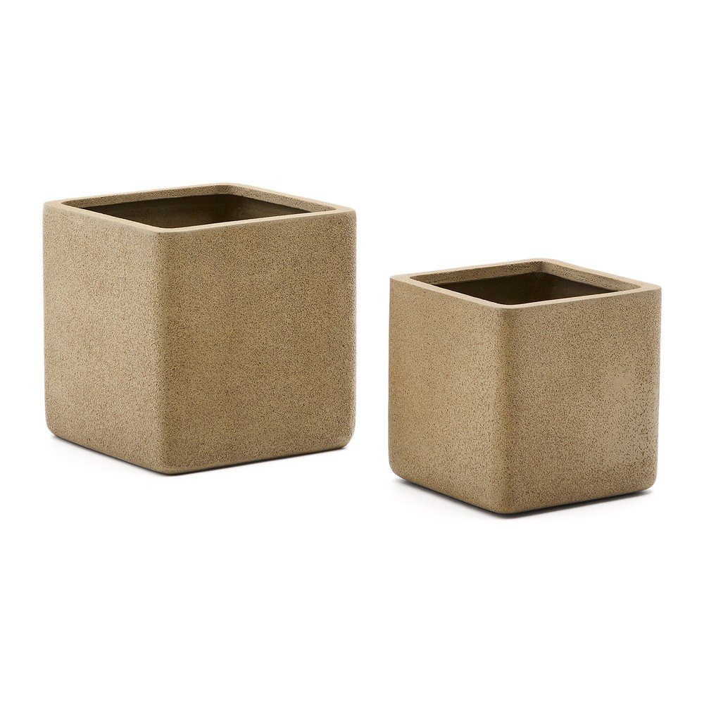 Műkő kaspó szett 2 db-os Minoa – Kave Home