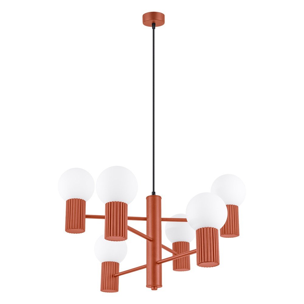 Narancssárga függőlámpa üveg búrával Orbital – Sollux