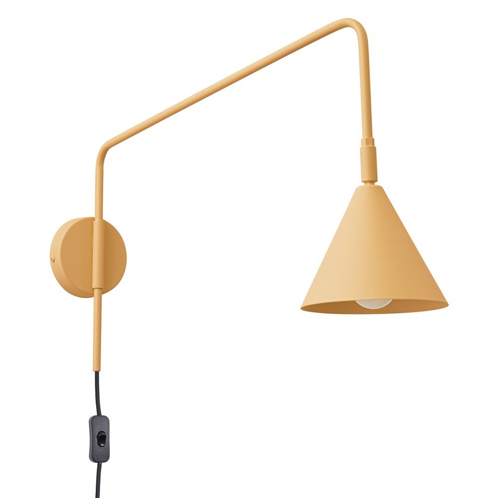 Sárga konnektorhoz csatlakoztatható fali lámpa ø 14 cm Zylo – Sollux