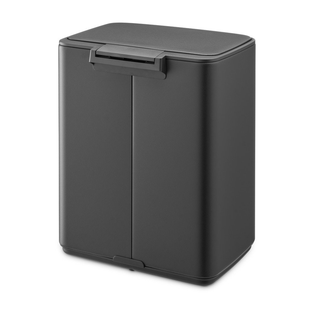 Sötétszürke acél pedálos szemetes 12 l Bo – Brabantia