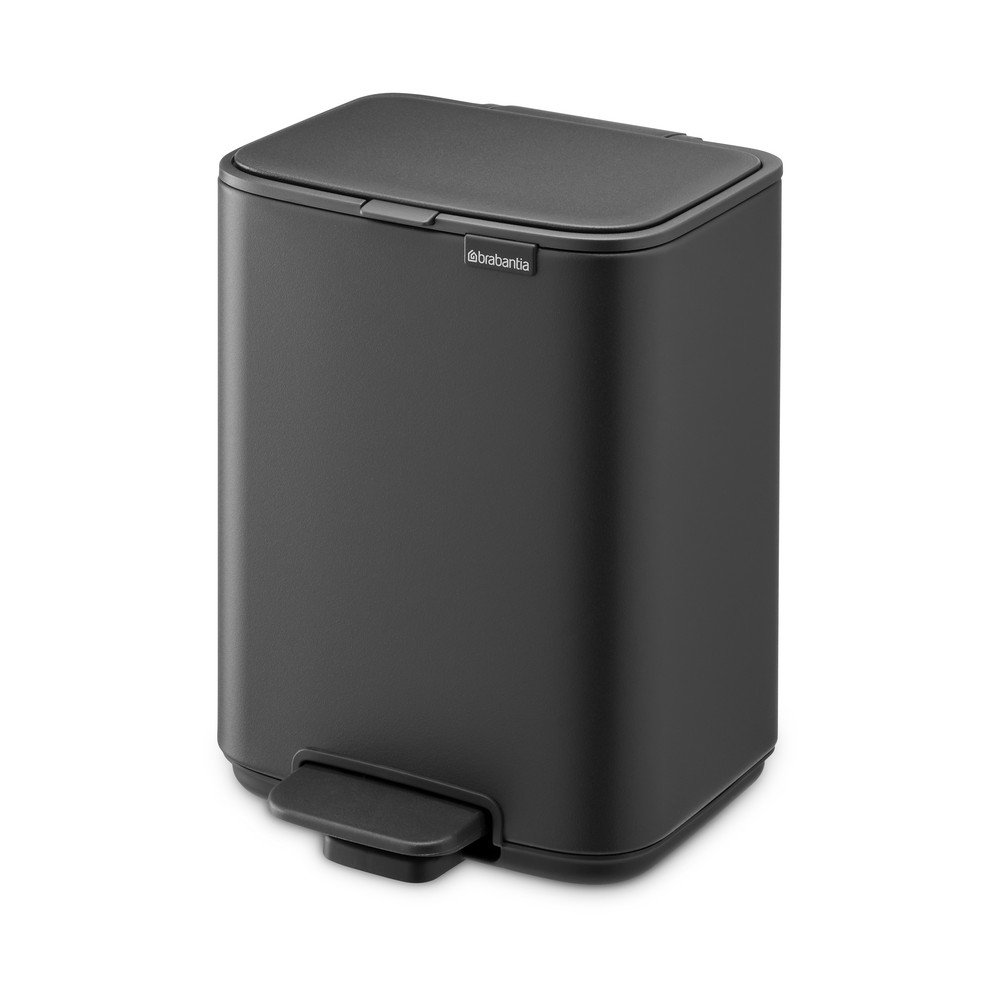 Sötétszürke acél pedálos szemetes 4 l Bo – Brabantia