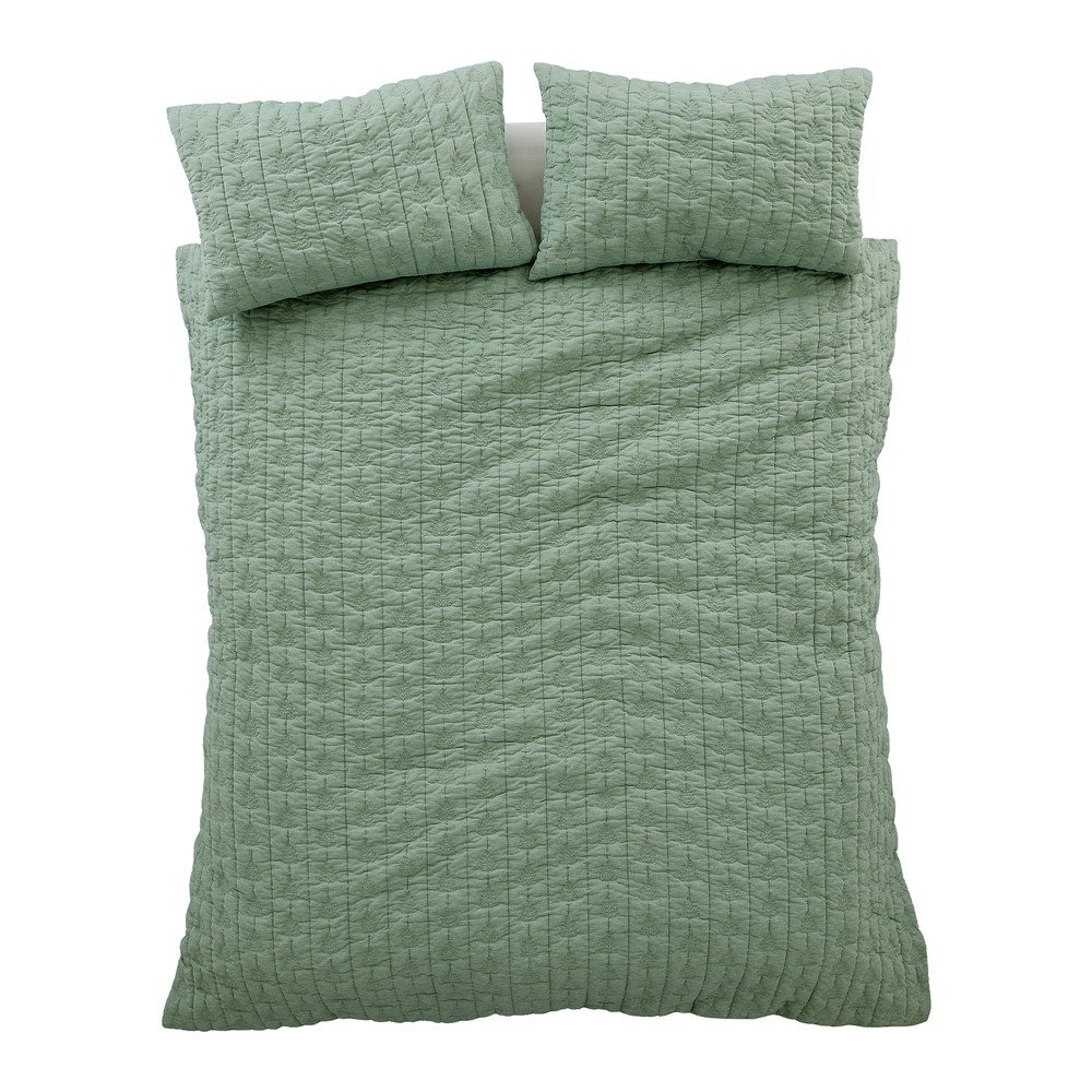 Zöld egyszemélyes ágyneműhuzat 135x200 cm Tamba Leaf – Pineapple Elephant