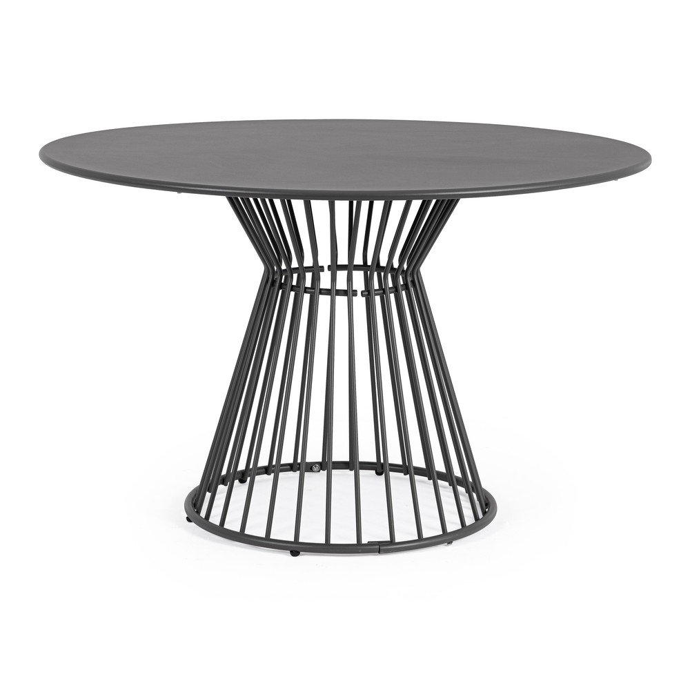 Acél kerek kerti étkezőasztal ø 120 cm Austin – Bizzotto