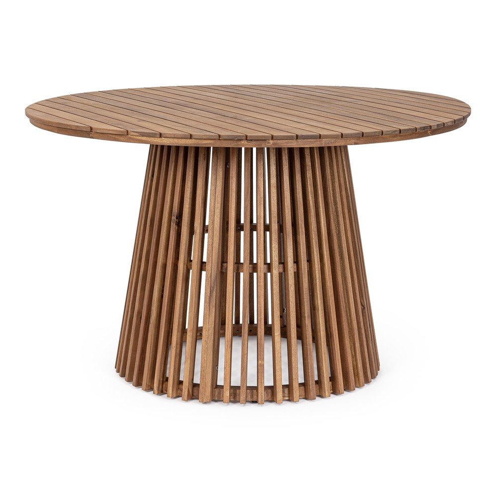 Akácfa kerek kerti étkezőasztal ø 120 cm Rodano – Bizzotto
