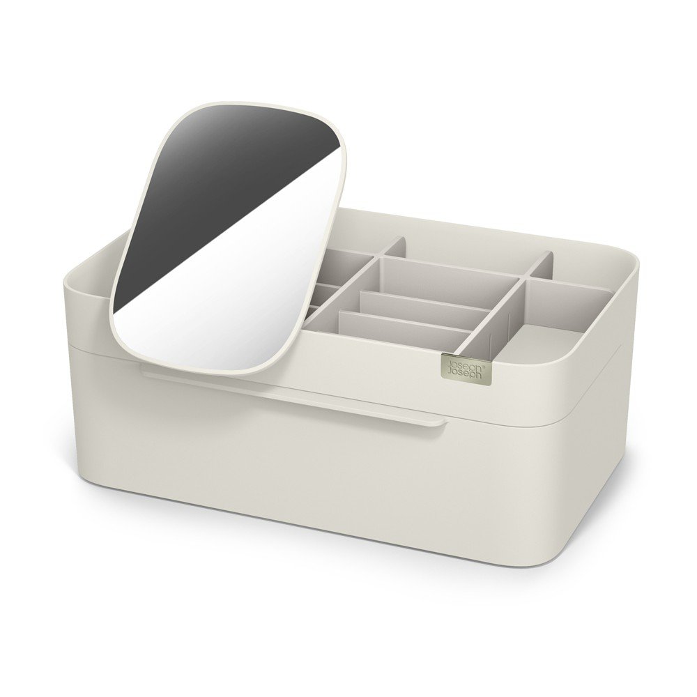 Bézs műanyag fürdőszobai rendszerező kozmetikumokhoz Viva – Joseph Joseph
