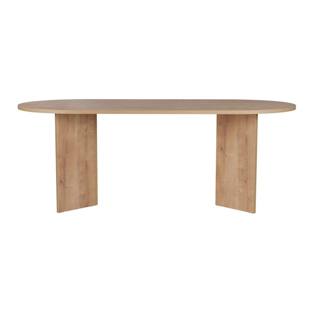 Étkezőasztal tölgyfa dekorral 90x200 cm Sabella – Kalune Design