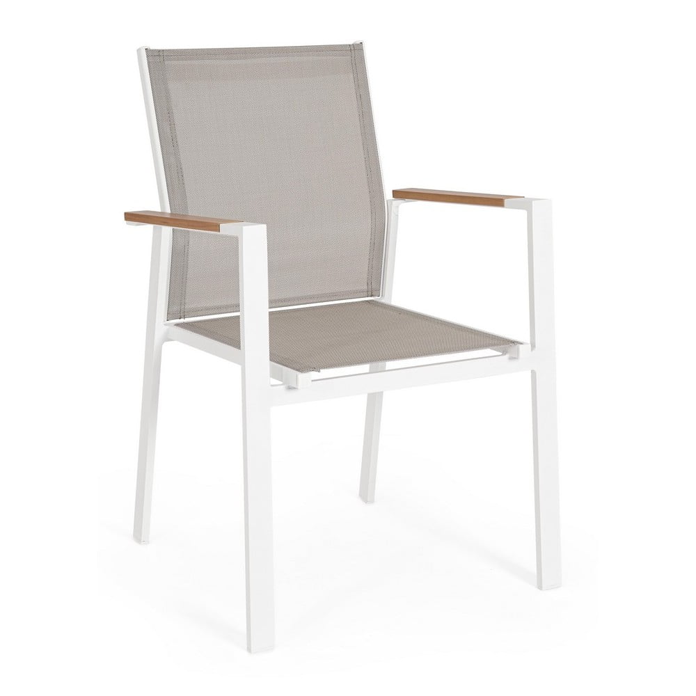 Fehér fém kerti szék Heta   – Bizzotto