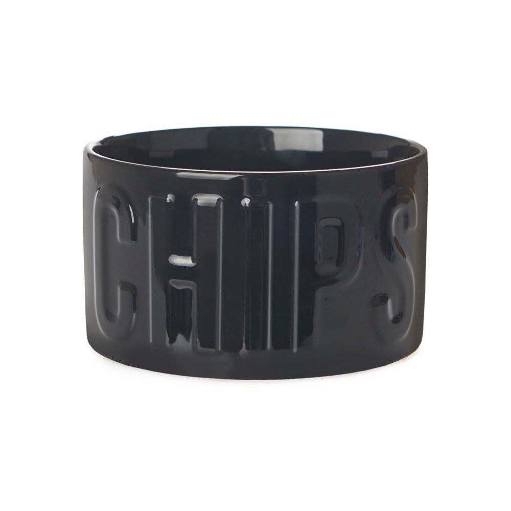 Fekete kerámia szervírozó tálka 1 l Chips – Balvi