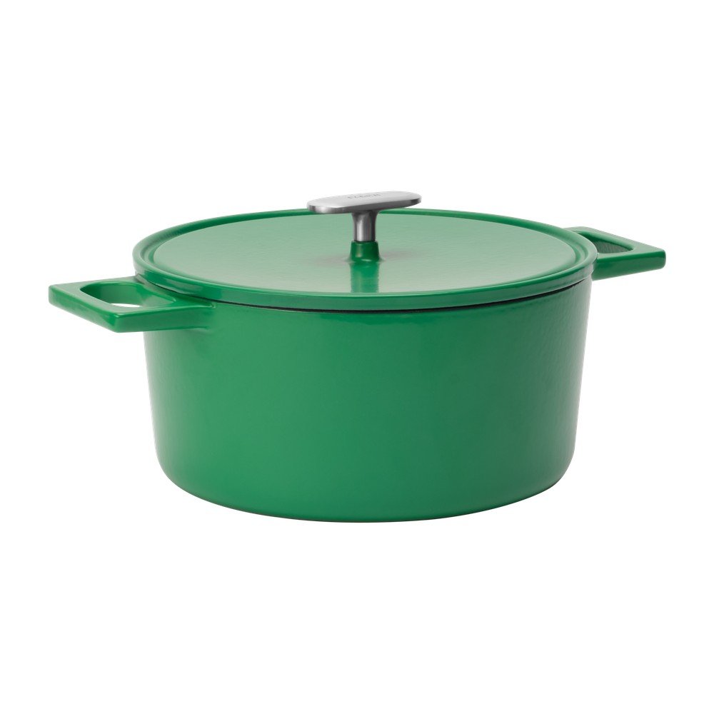 Indukciós tűzhelyhez alkalmas öntöttvas lábas fedővel 5