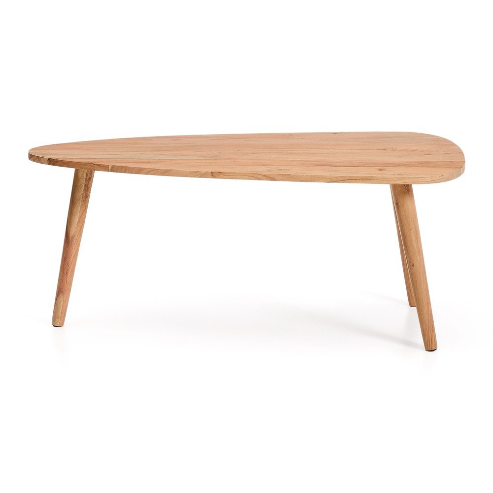 Natúr színű akácfa dohányzóasztal 60x110