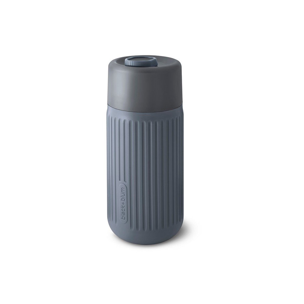 Sötétszürke üveg utazóbögre 340 ml – Black + Blum
