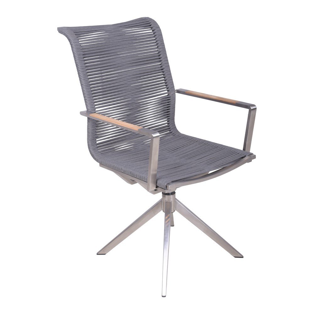 Szürke fém kerti szék Rubiera – Garden Pleasure
