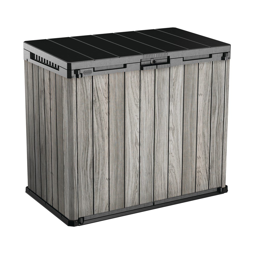 Szürke műanyag kerti tárolódoboz Deco – Keter