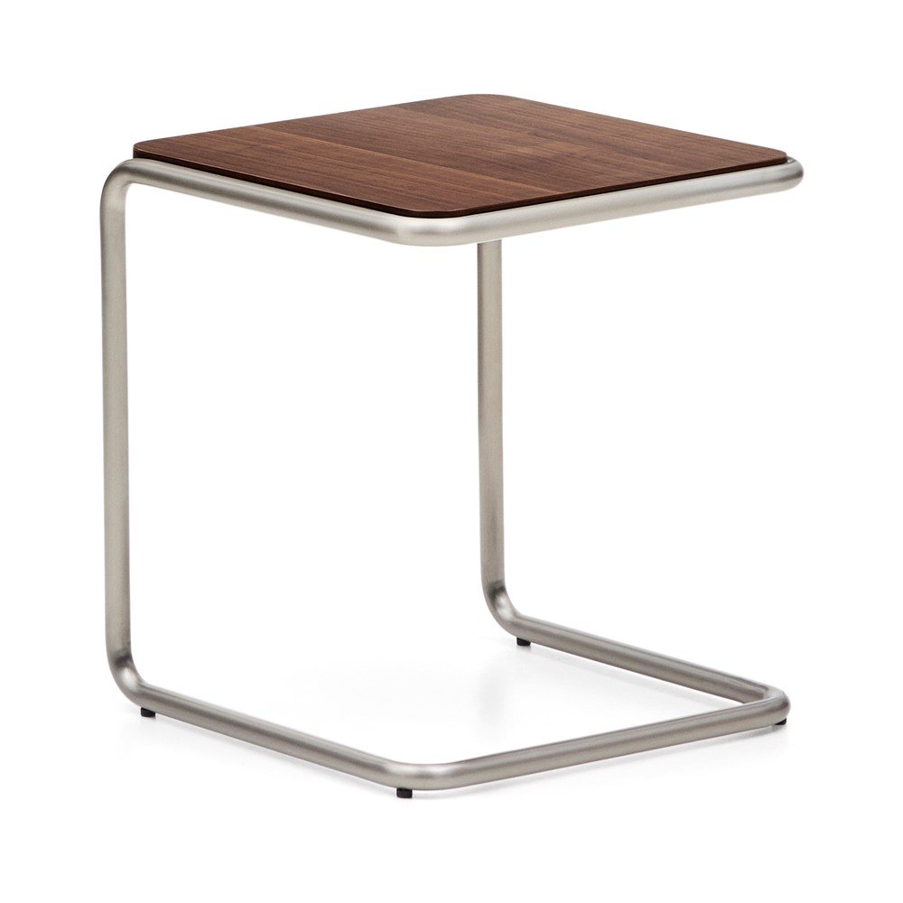 Tárolóasztal diófa dekorral 42x42 cm Tarsel – Kave Home