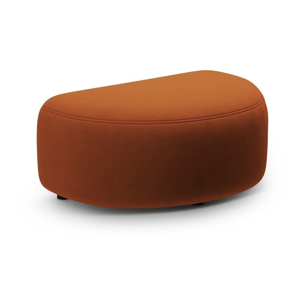 Terrakotta színű bársony lábtartó Kate – Micadoni