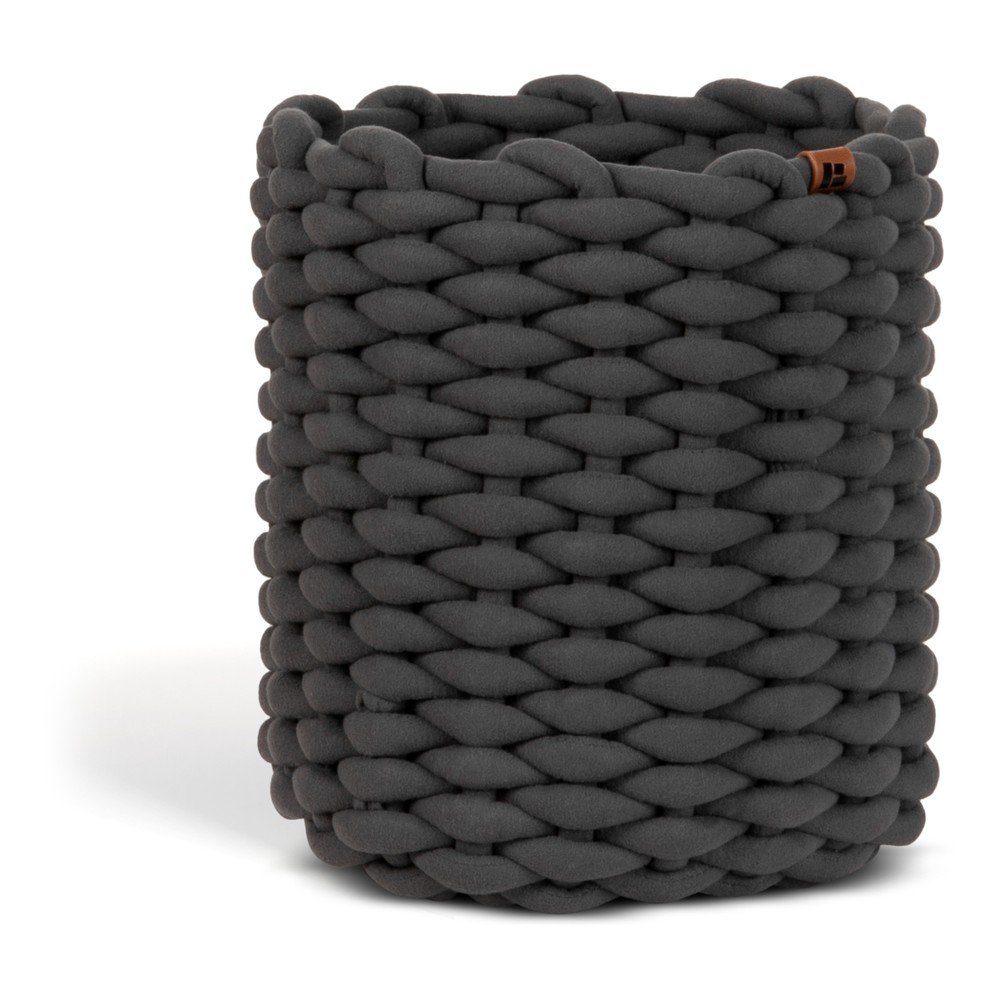 Textil tárolókosár ø 25x25 cm Peach Skin Round M – Bigso