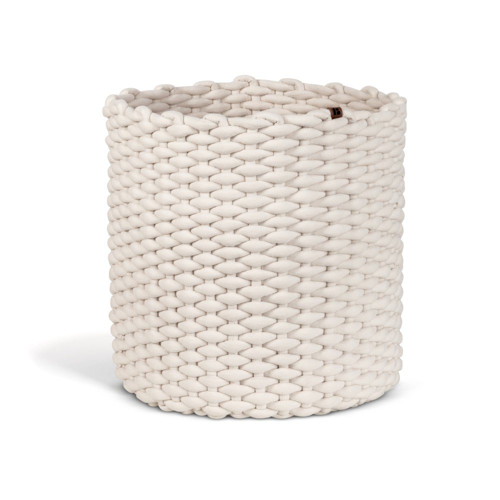 Textil tárolókosár ø 40x40 cm Peach Skin Round XL – Bigso