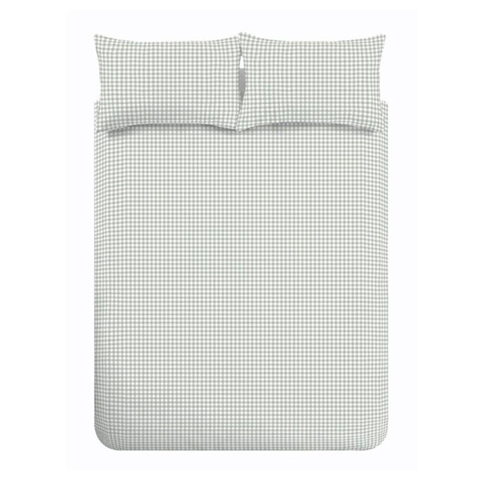 Zöld egyszemélyes ágyneműhuzat 135x200 cm Bamford Gingham Check – Catherine Lansfield