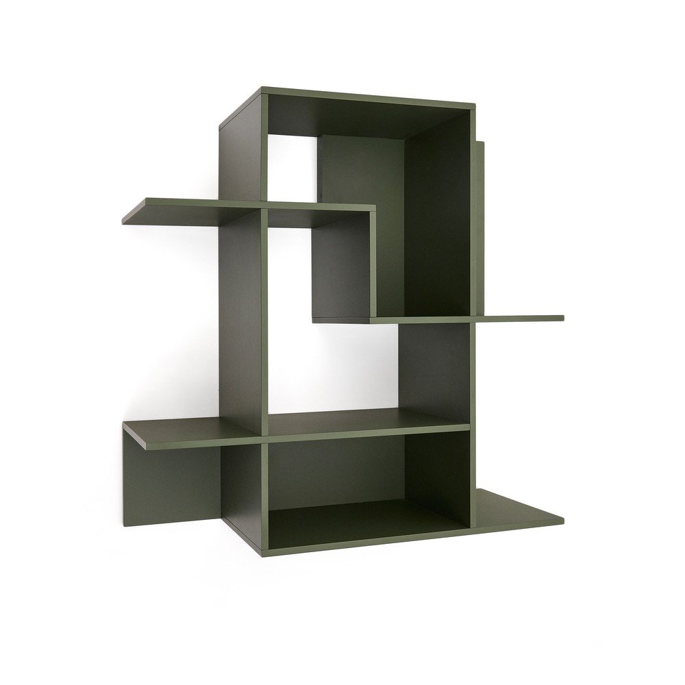 Zöld moduláris polcrendszer 80x80x25 cm Ina – Kave Home