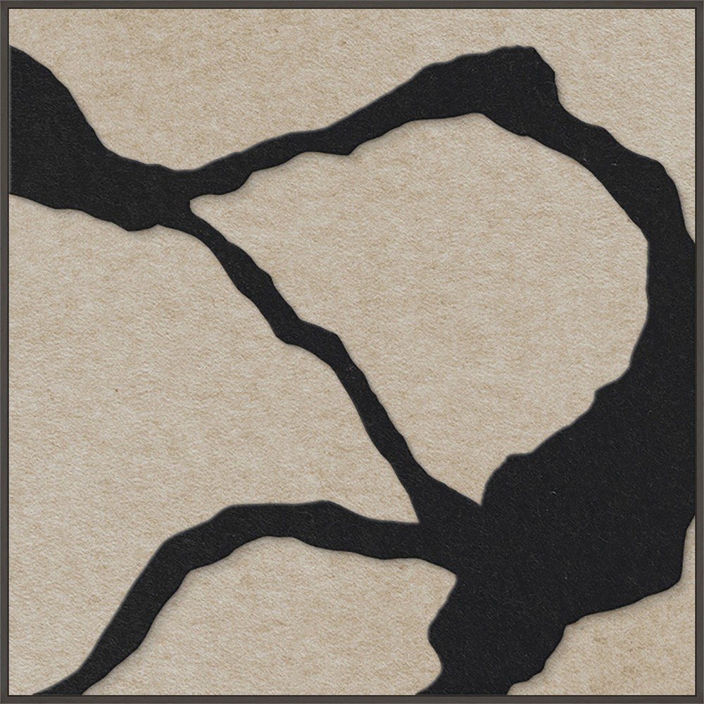 3D-s keretezett-akusztikus kép 102x102 cm Quiet Friction 1 – Malerifabrikken