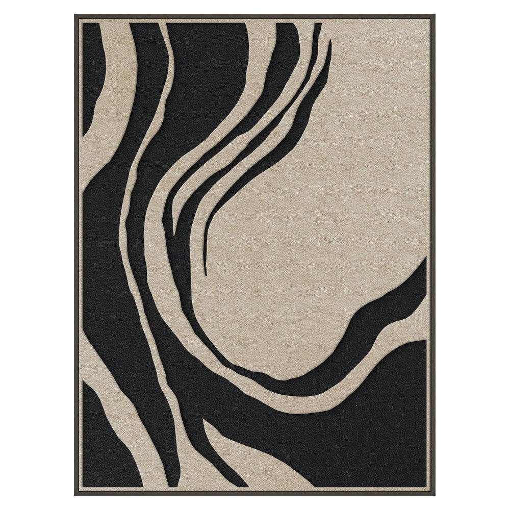 3D-s keretezett-akusztikus kép 90x120 cm Sacred Silence 2 – Malerifabrikken