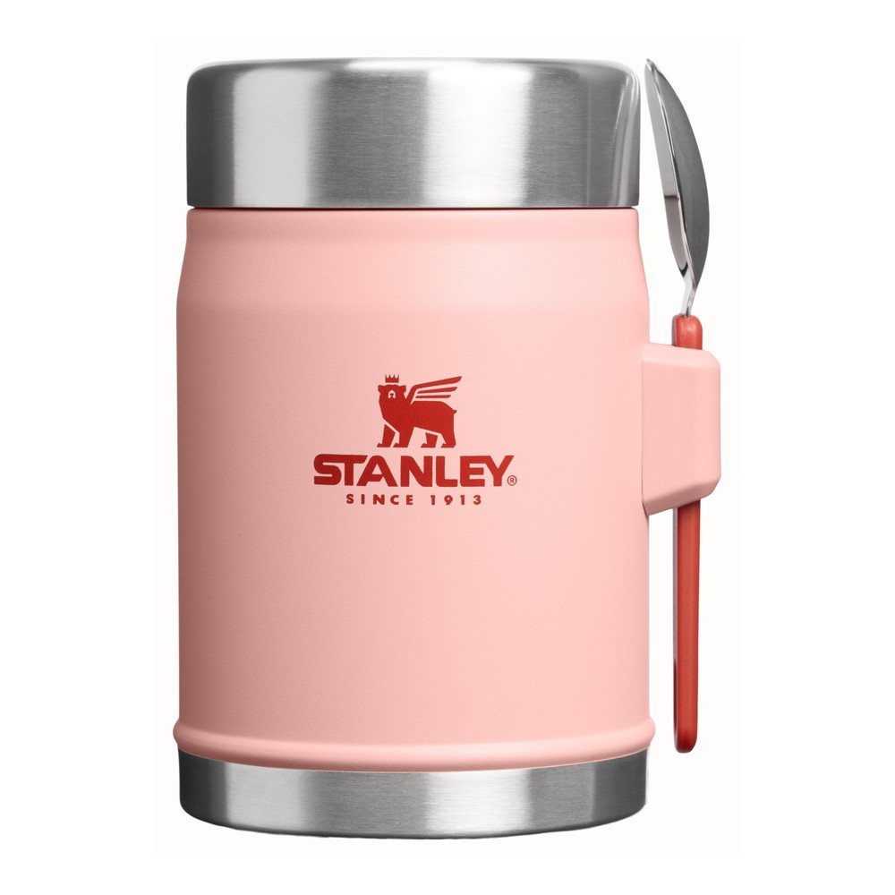 Barackszínű rozsdamentes acél ételtartó termosz 400 ml Legendary Food Jar + Spork Peach Rose – Stanley