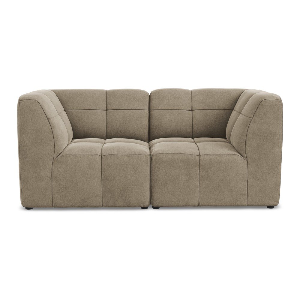 Barna bársony kanapé 180 cm Aloha – Makamii