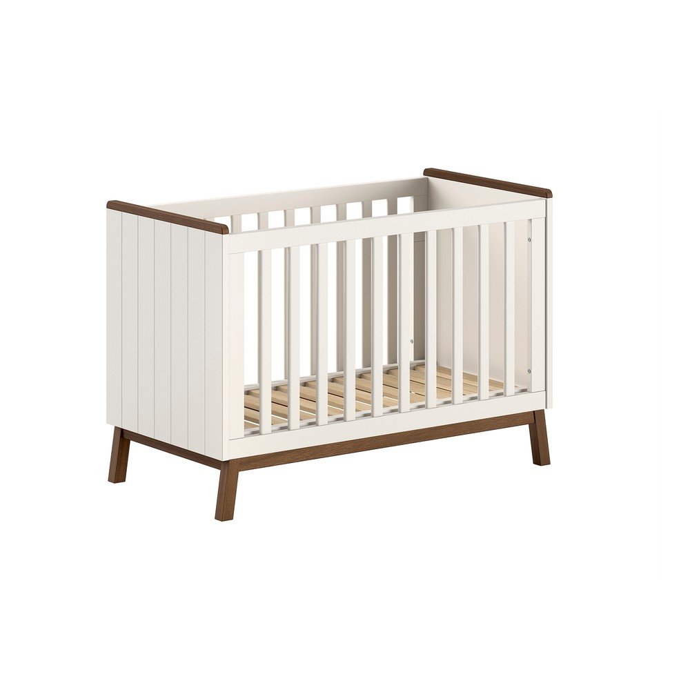 Bézs borovi fenyő babaágy állítható magassággal 60x120 cm Sezane – Vipack