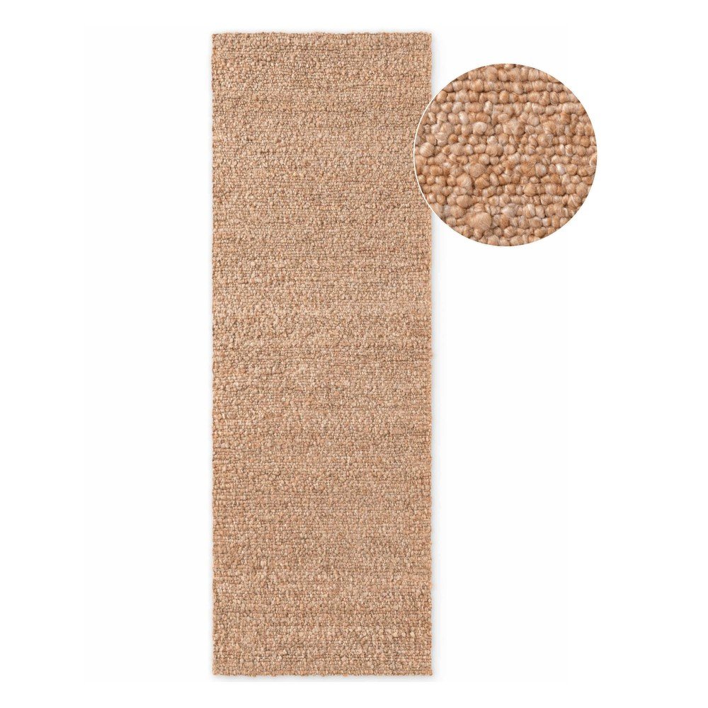 Bézs kézi szövésű buklé futószőnyeg 80x200 cm Notting Hill Portobello – Ted Baker