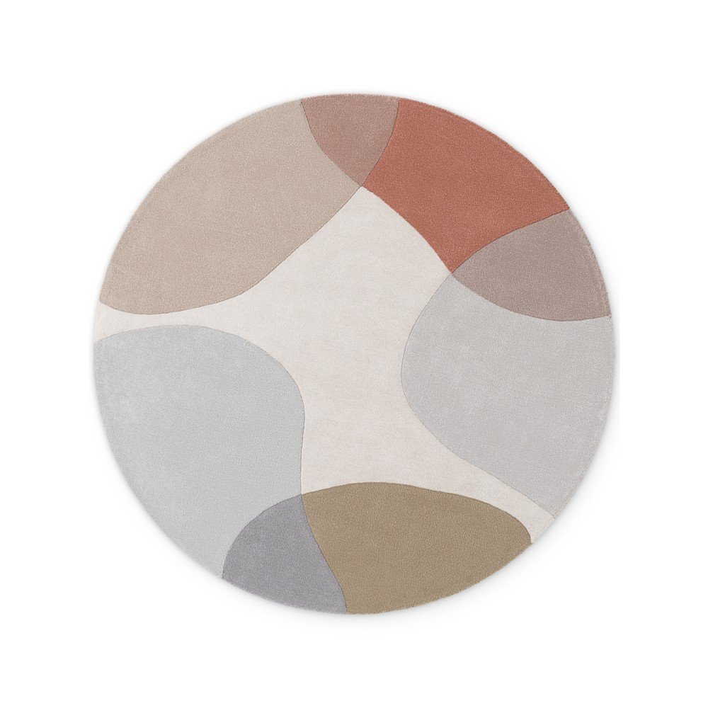 Bézs kézi szövésű gyapjú kerek szőnyeg ø 200 cm Hackney Clarissa – Ted Baker