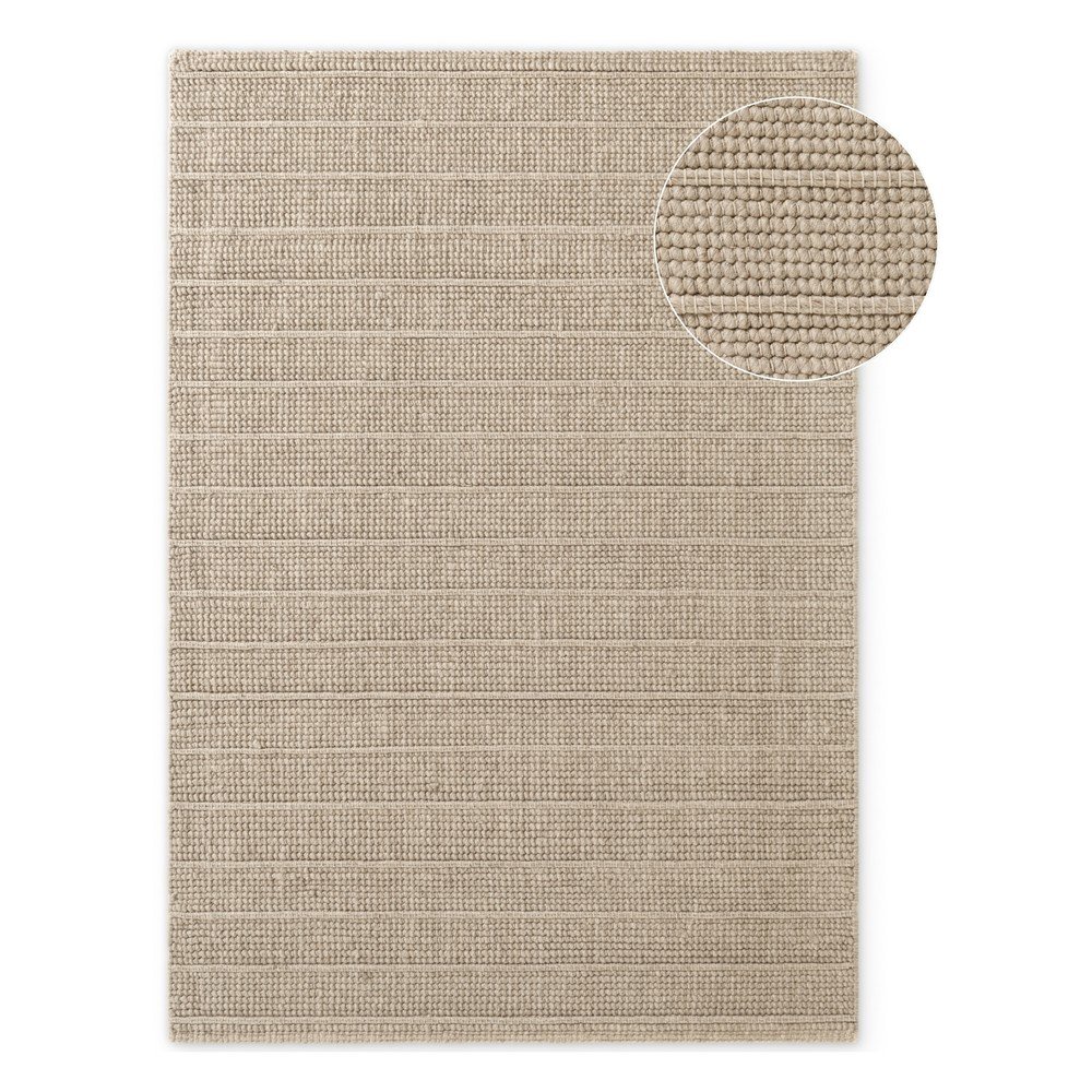 Bézs kézi szövésű gyapjú szőnyeg 160x230 cm Camden Parker – Ted Baker