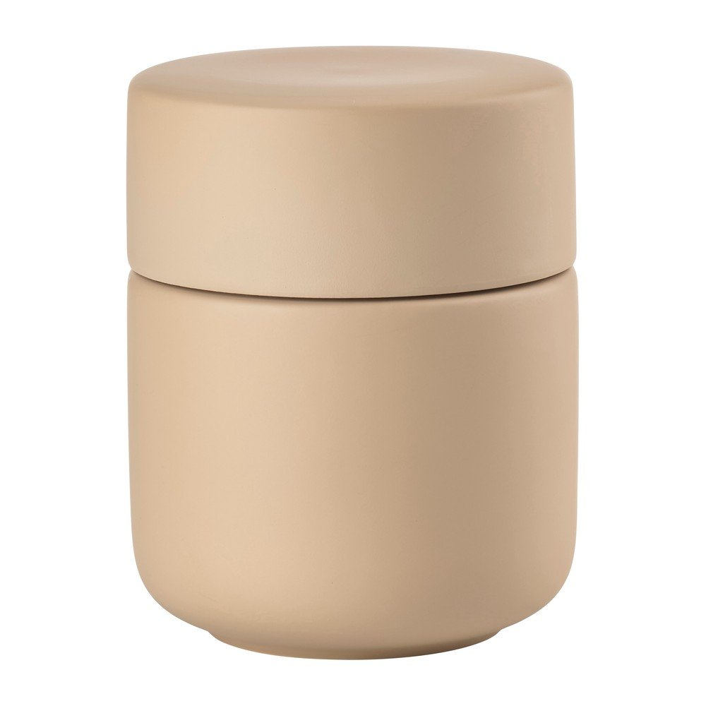 Bézs kőedény fürdőszobai rendszerező vattakorongokhoz Ume – Zone