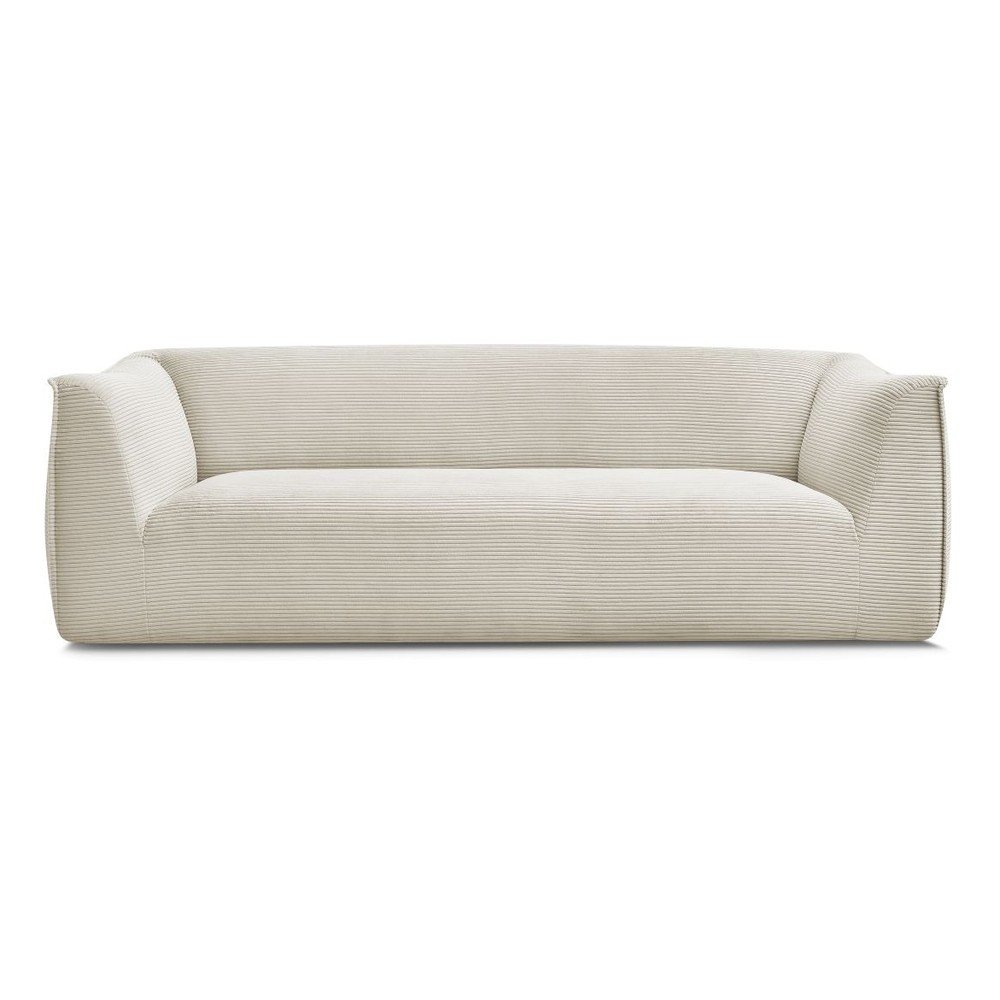 Bézs kordbársony kanapé 242 cm Giorgia – Bobochic Paris