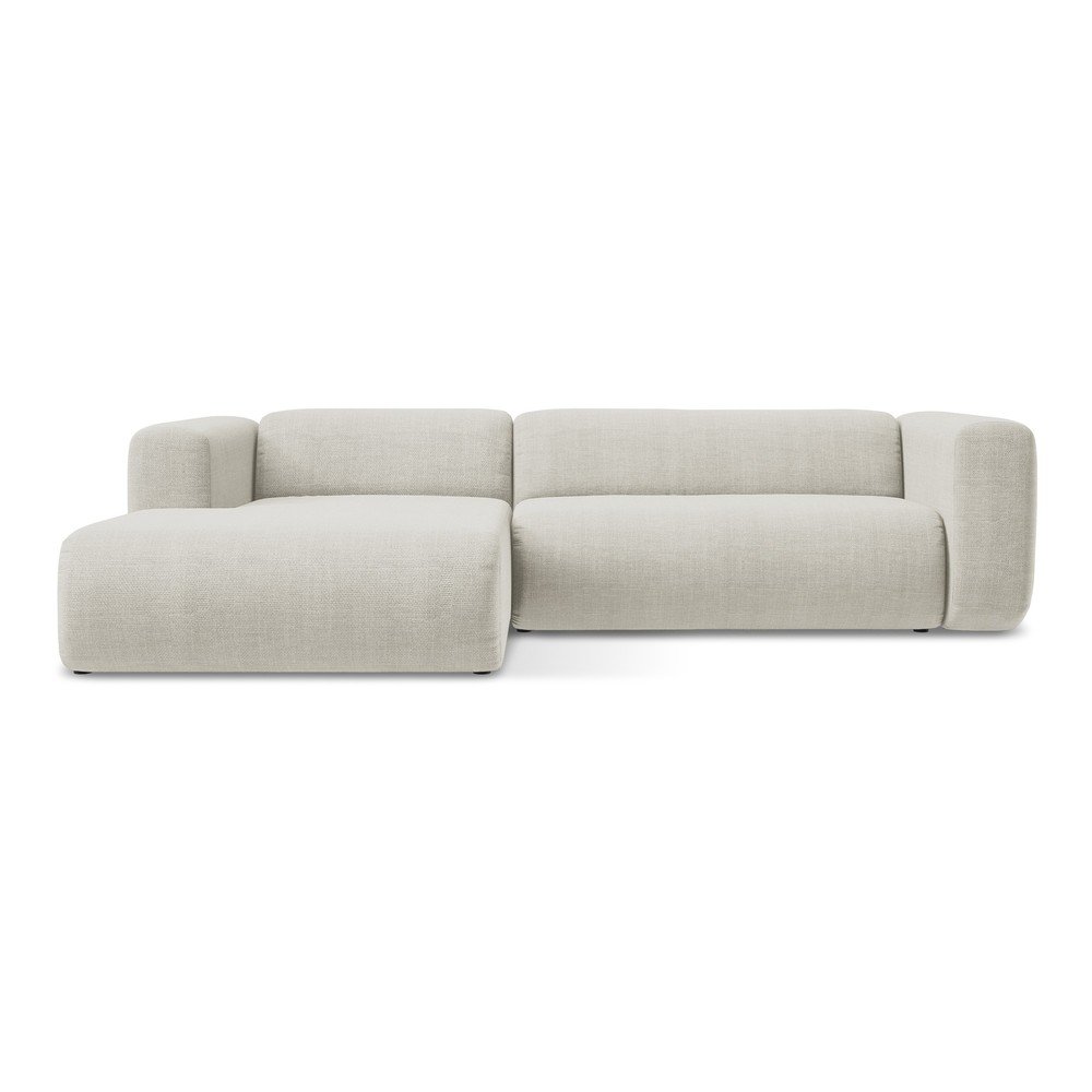 Bézs sarokkanapé (bal oldali-heverő résszel) Ekahi – Makamii