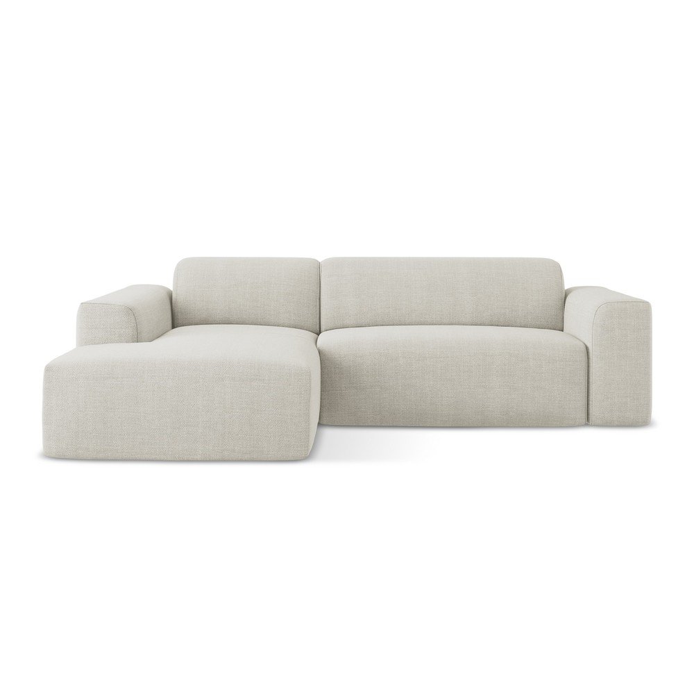 Bézs sarokkanapé (bal oldali-heverő résszel) Keli – Makamii