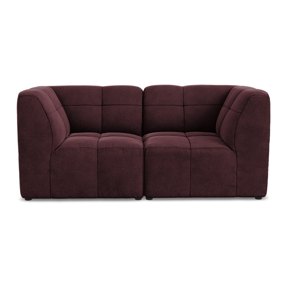 Borvörös bársony kanapé 180 cm Aloha – Makamii