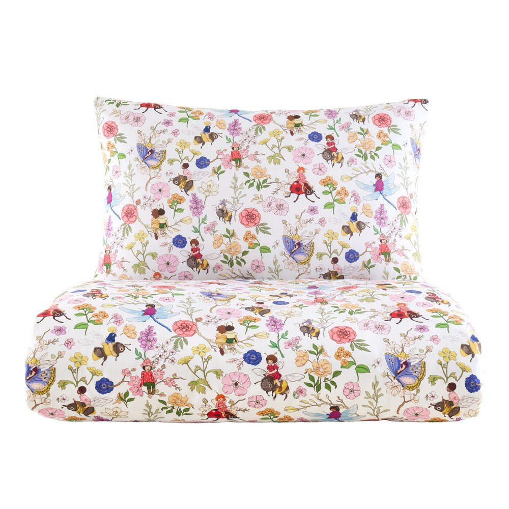 Egyszemélyes pamut gyerek ágyneműhuzat 135x200 cm Garden Friends – Belle & Boo