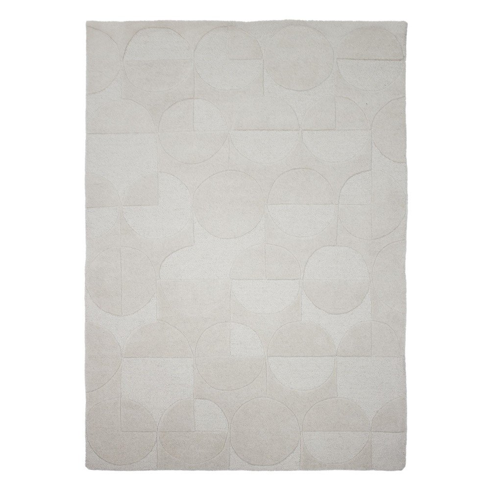 Elefántcsont színű kézi szövésű gyapjú szőnyeg 200x290 cm Gigi – Flair Rugs