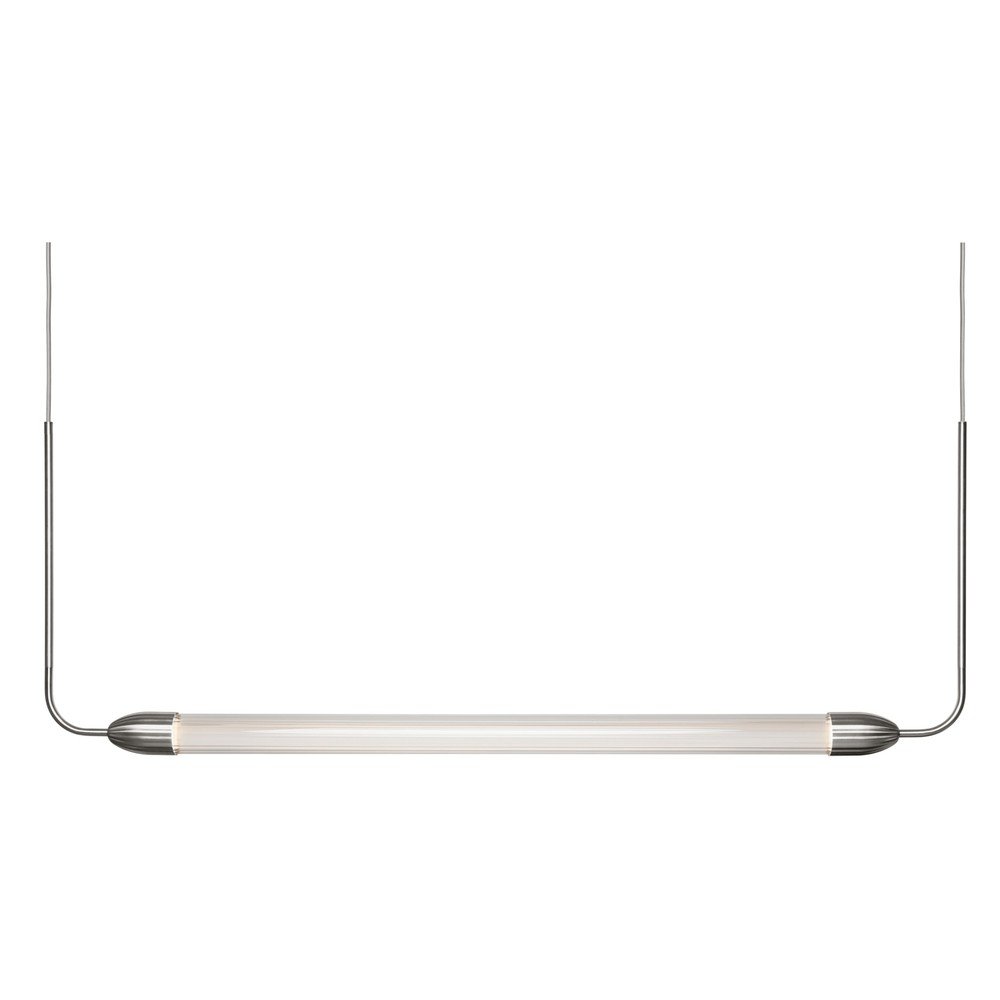 Ezüstszínű acél függőlámpa üveg búrával Lemon Squeeze Linear – UMAGE