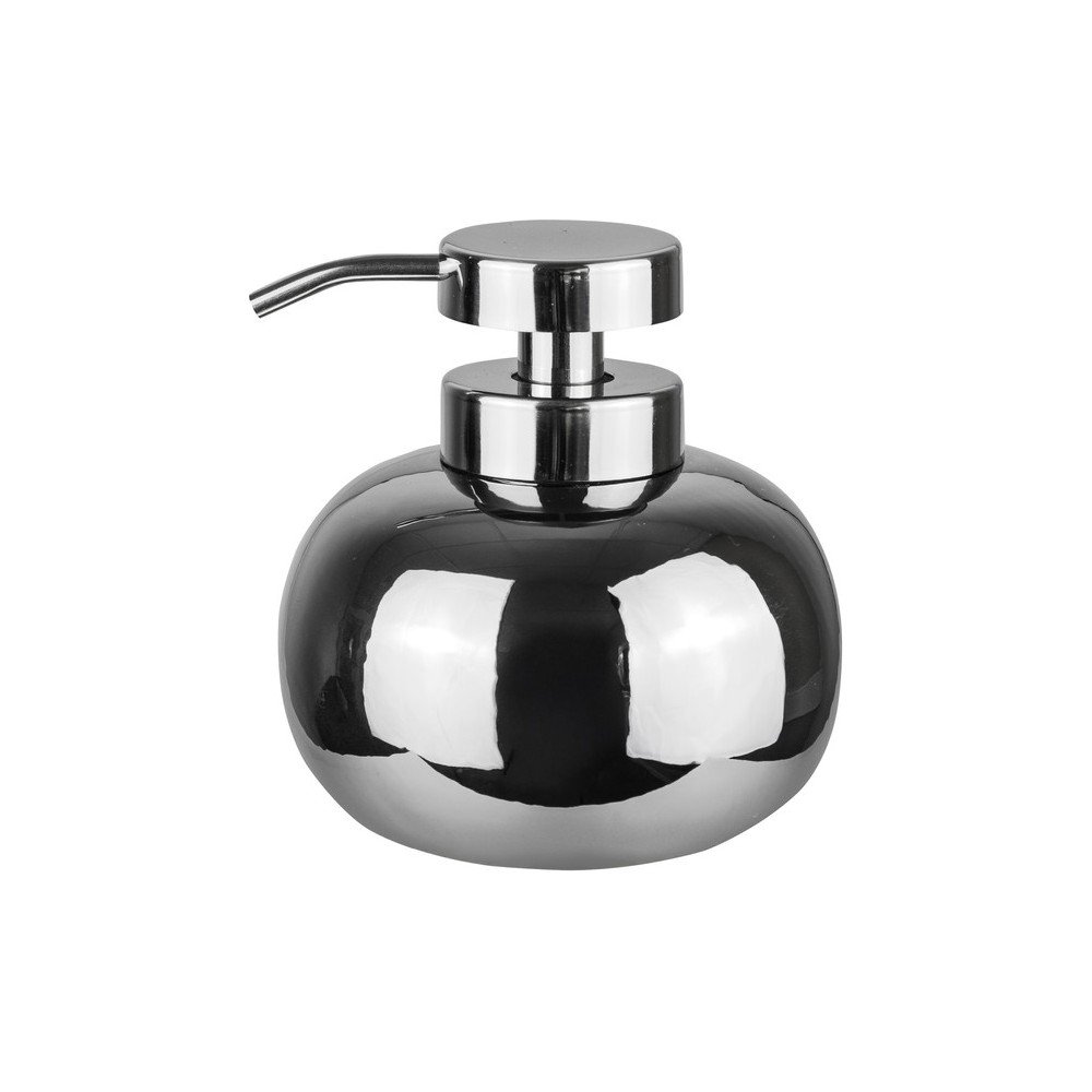 Ezüstszínű kerámia szappanadagoló 200 ml Lotus – Mette Ditmer Denmark