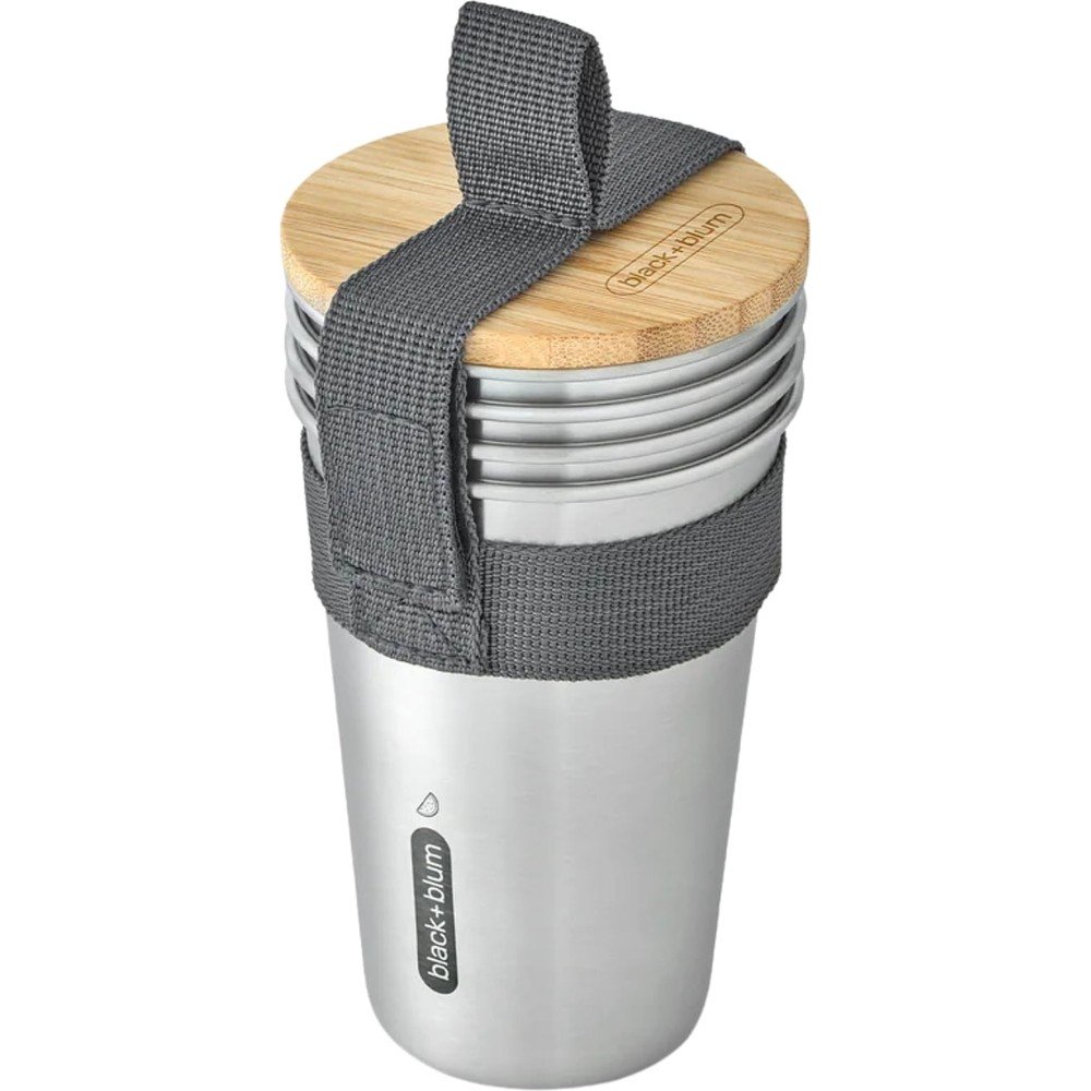 Ezüstszínű rozsdamentes acél utazóbögre 500 ml – Black + Blum