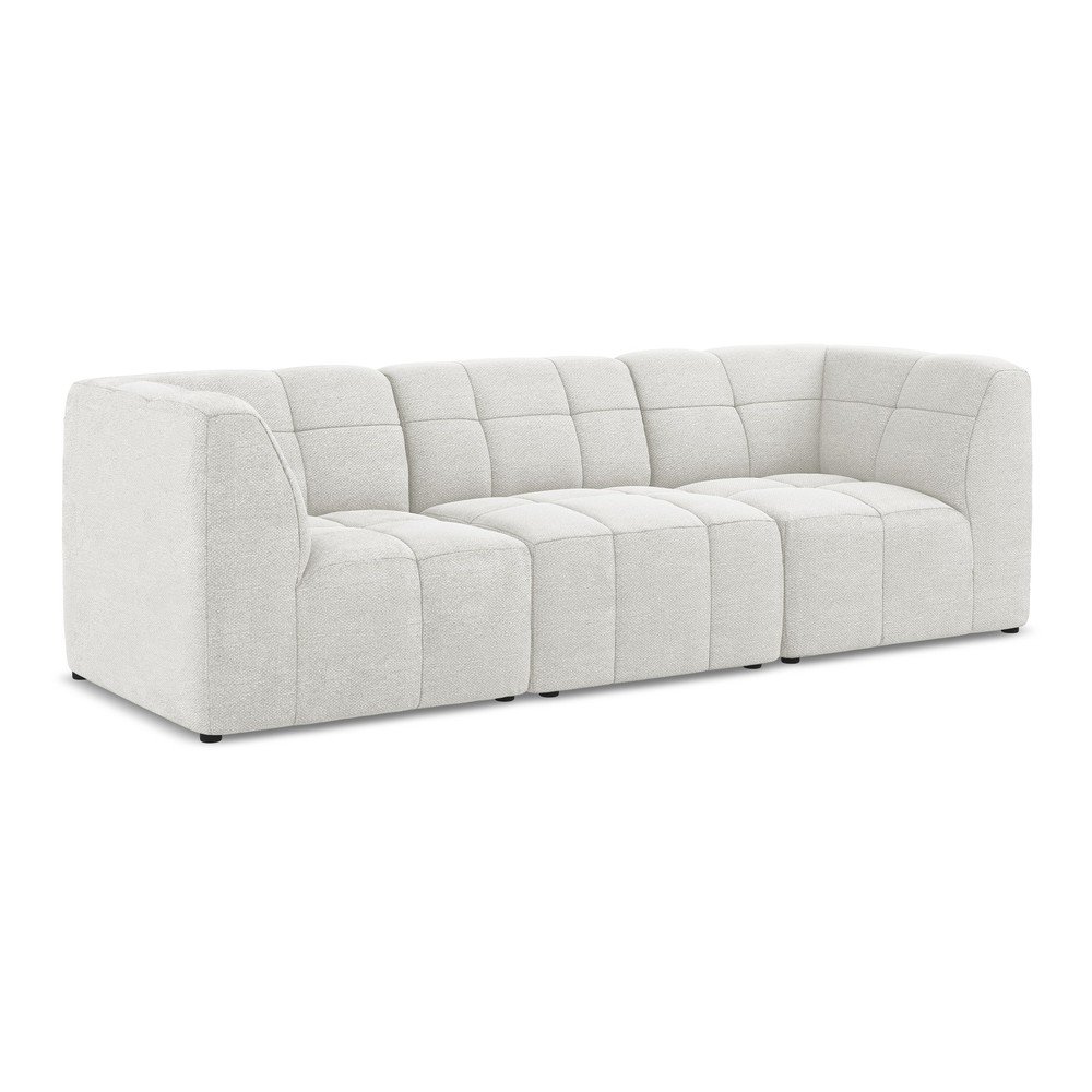 Fehér buklé kanapé 255 cm Aloha – Makamii